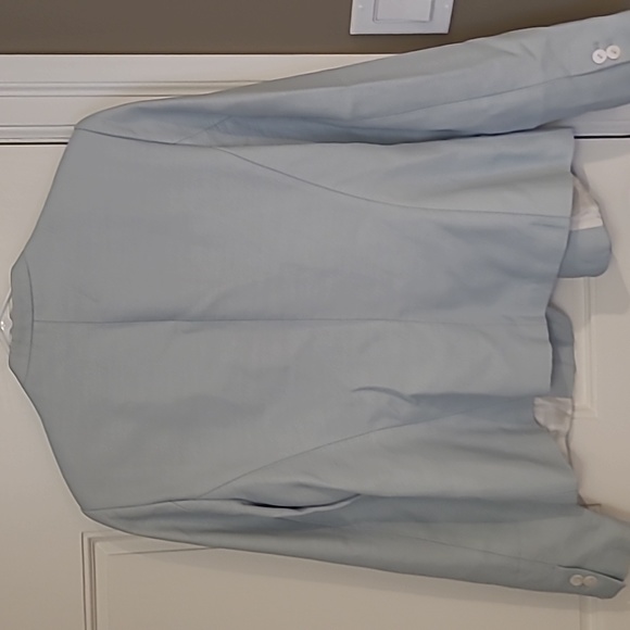 Zara, sz L, light blue blazer - Picture 2 of 2